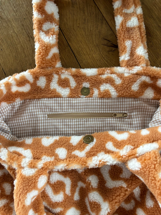 Sac fourre-tout léopard jaune