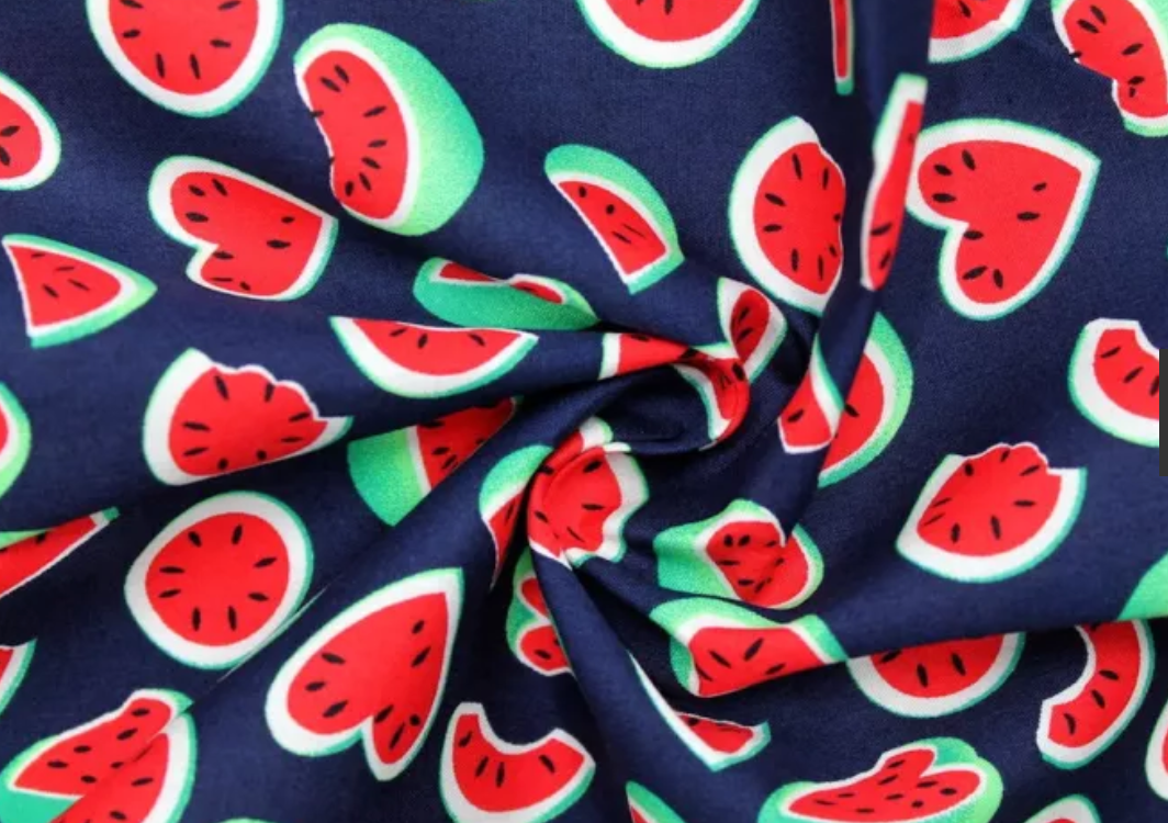 Sac fourre-tout cerises / marine