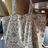 Sac fourre-tout beige / vert