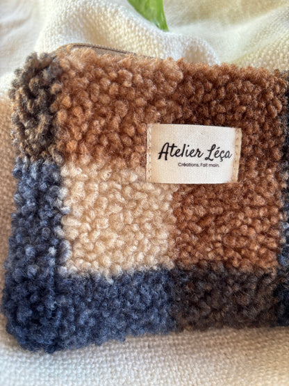 Porte monnaie - moumoute à carreaux