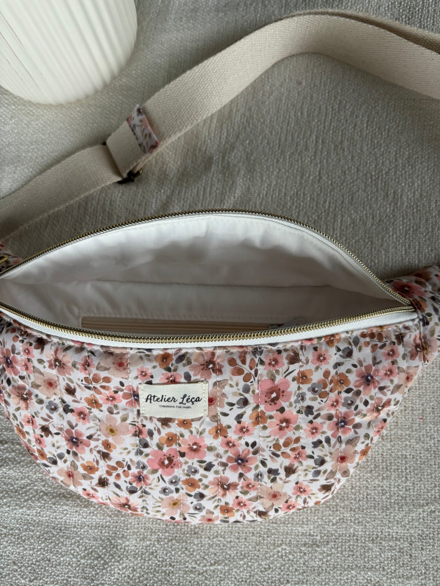 Sac banane coton matelassé