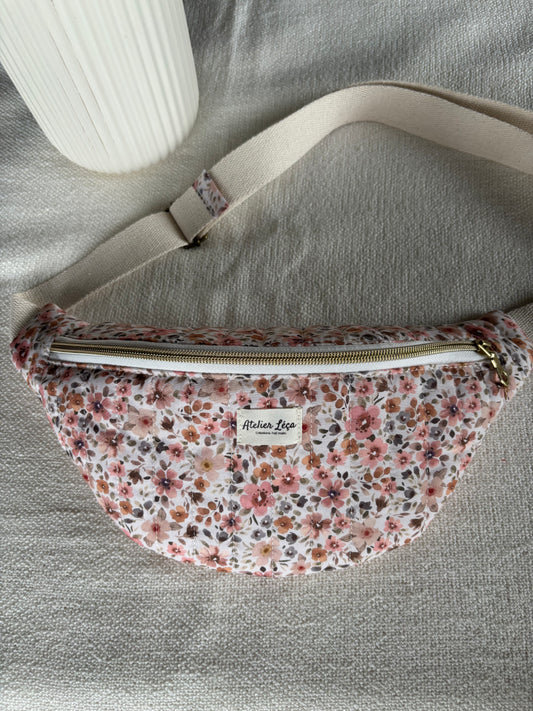 Sac banane coton matelassé personnalisé