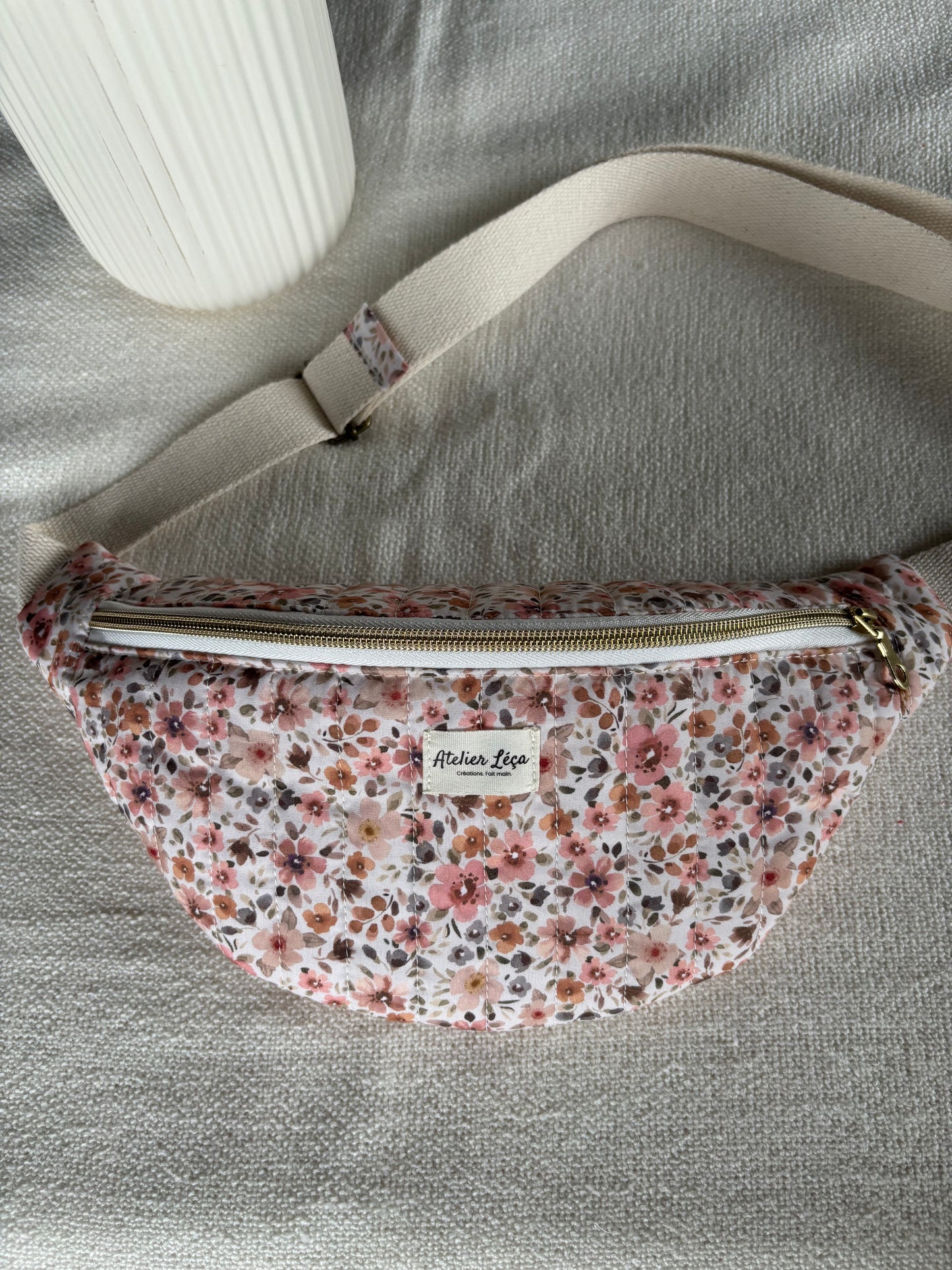 Sac banane coton matelassé