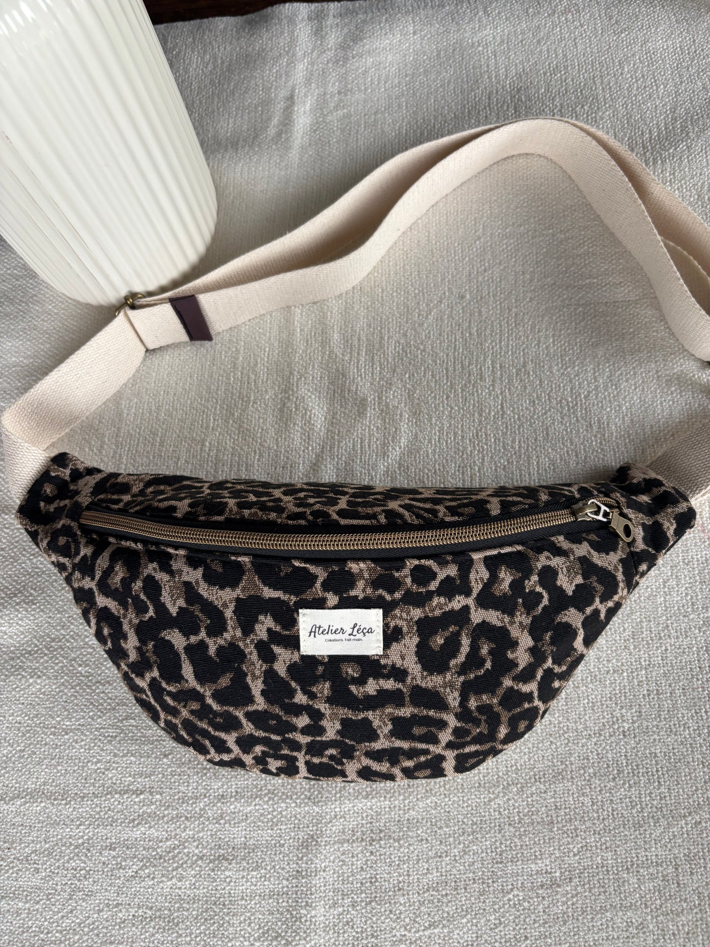 Sac banane léopard