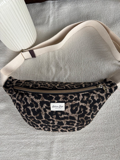 Sac banane léopard