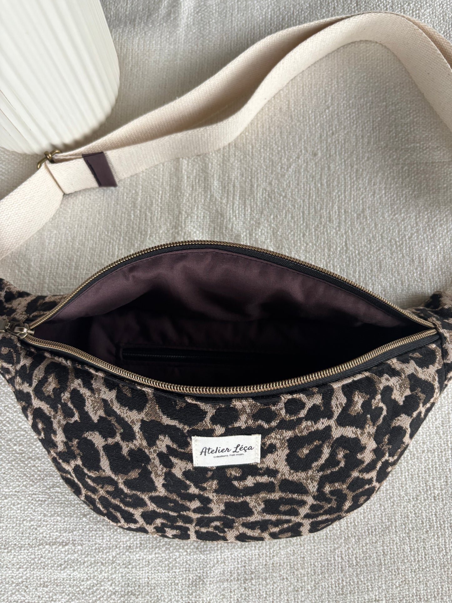 Sac banane léopard