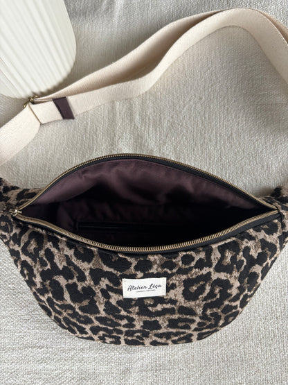 Sac banane léopard