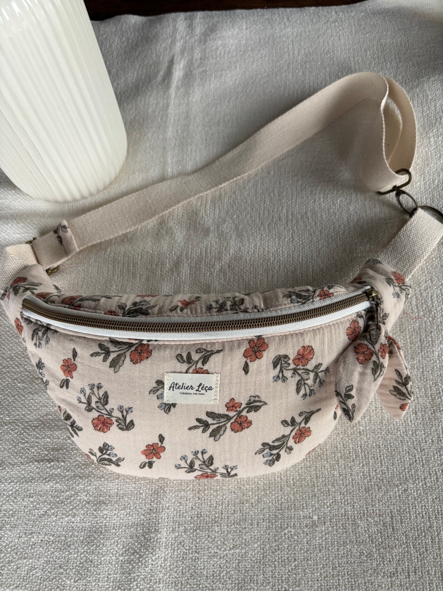 Sac banane double gaze de coton