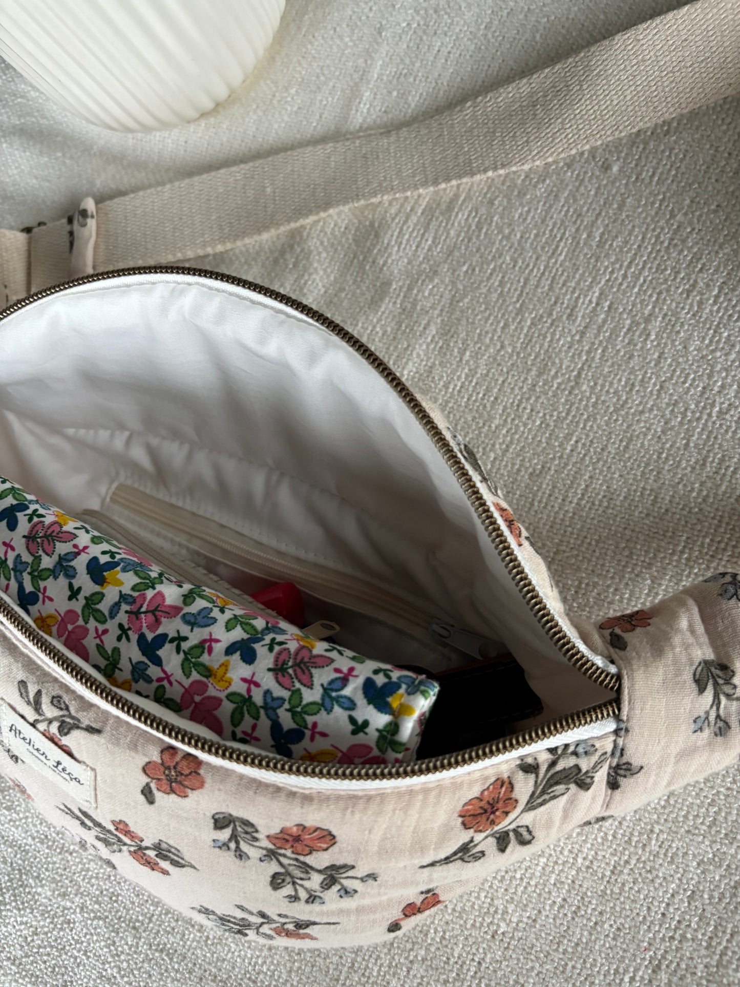 Sac banane double gaze de coton