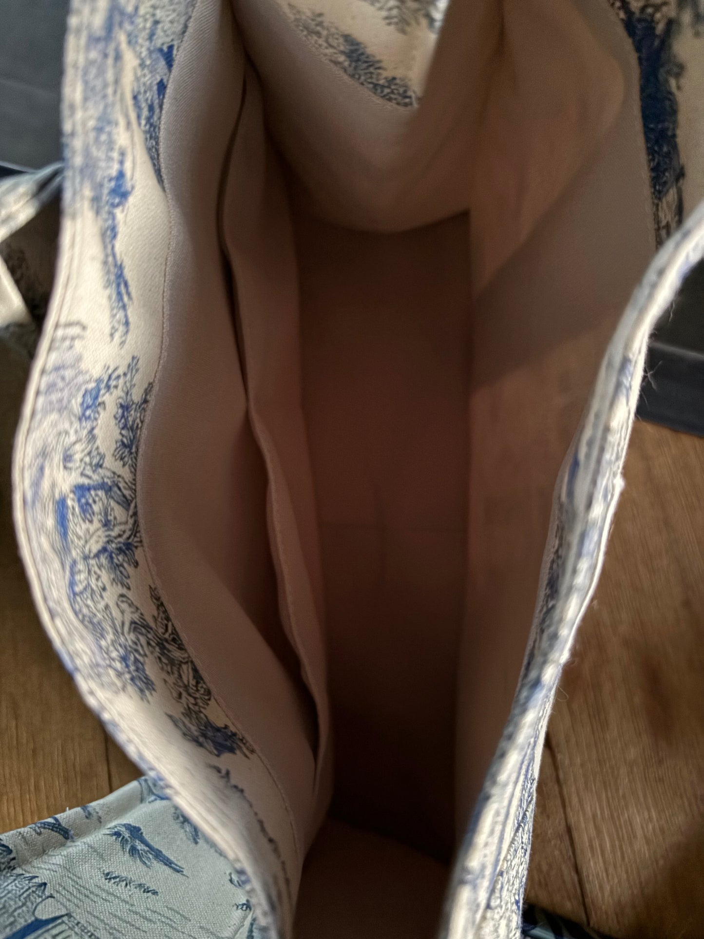 Sac cabas Toile de Jouy